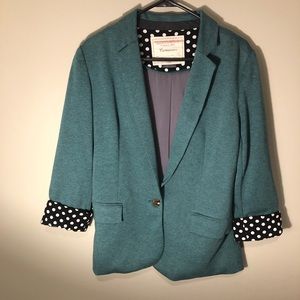 Anthropologie Cartonnier Dotside ElbowPatch Blazer